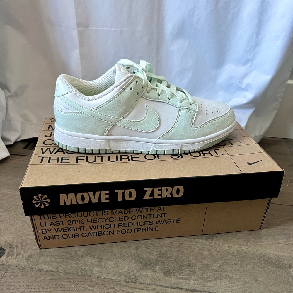 Women’s size 9 Dunks low “next to nature”